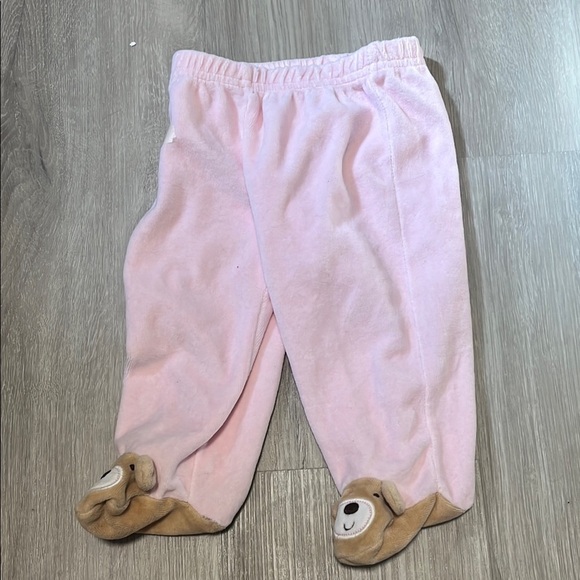 4 for $20 Pink Kids Bottoms with Bear Feet - Picture 1 of 1